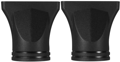 VILLFUL Beccuccio Phon per Asciugacapelli 2 Pezzi, Accessorio Pettine in Plastico Nero per Styling Concentrato e Controllo Preciso del Flusso D'aria, per Uso Professionale e Casalingo