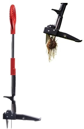 Venteo Desherbeur Manuel à Pédale en Kit | Outillage Jardin Professionnel | Outil Multifonction pour Extraction Racines Pissenlit | Entretien Gazon Sols Extérieurs Alternative aux Outils de Coupe