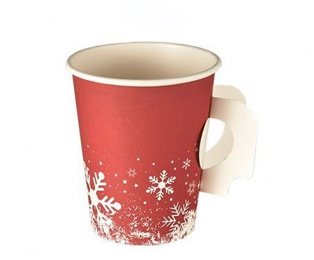 PAPSTAR 85494-200 St. Papp-Trinkbecher Winter Time, 0,2 l