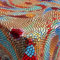 Wachstuch Mosaik Bunt Steine Breite & Länge wählbar abwaschbare Tischdecke Eckig 120 x 160 cm