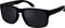 La Optica B.L.M. Sonnenbrille Herren UV400 Retro Sportbrille Fahrradbrille - Gummiert Schwarz (Polarisert Grau)