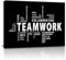 AMART SUN Teamwork Kunstdruck auf Leinwand, Motivations-Kunstwerk, moderne Heimdekoration, inspirierende Dekoration für Büro, gerahmt, fertig zum Aufhängen