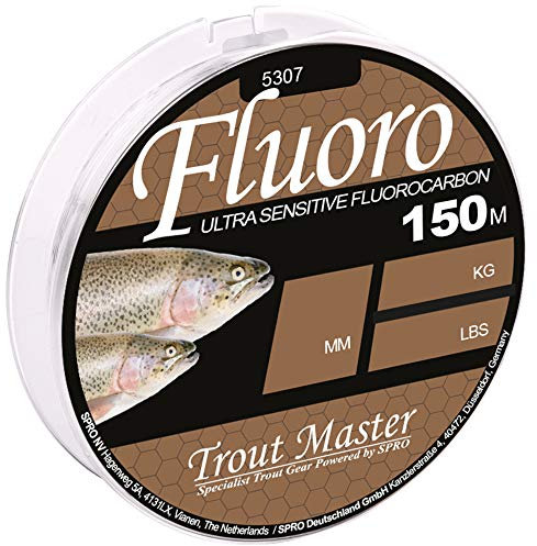 Trout Master Fluoro Mainline - 150m Fluorocarbon Schnur, Durchmesser/Tragkraft:0.20mm / 2.26kg