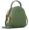 PORRASSO Mini Zaino Donna Moda Borsetta Ragazze Impermeabile Borse a Tracoll con Foro per Auricolari Pelle Daypack Viaggio Incontri Piccolo Zaini Verde