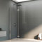 Walkin Dusche 86x185cm Walk in Dusche Faltbar Walk-in Duschabtrennung Walk in Duschwand 6mm ESG Glas, Montage auf Duschewanne oder Fliese