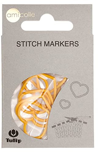 Tulip AC-004E Stitch Markers, Yellow, Extra Large