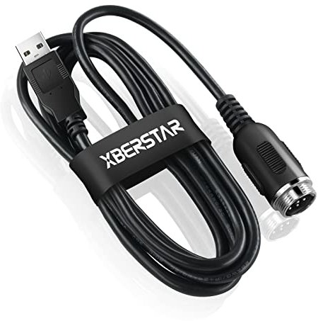 XBERSTAR 1pcs Connection Cable For Thrustmaster TH8A (1.8m USB-Stecker)