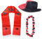 Sonia Originelli Fanset Fanartikel Fanhut Blumenkette Fanschal WM EM Farbe: Albanien