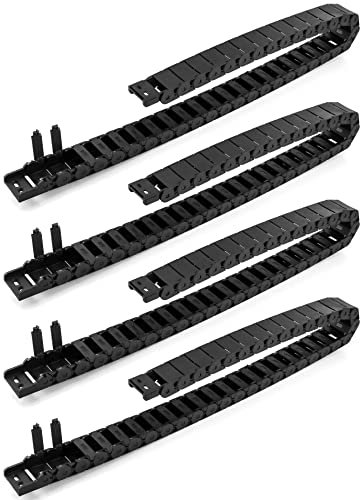 QWORK 4 Piezas Cadena de Arrastre, para máquina herramienta CNC de impresora 3D, R28, 15mm x 30mm, longitud 1 m