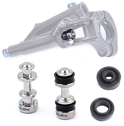 JFOYH Titanium Bicycle Brake Lever Piston for Shimano XT M785/M8000 SLX M7000 Hydraulic Disc Brake System Repair Parts-2 pistons with 4 sealing rings