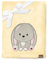 Be Mammy Warme Kuscheldecke Babydecke Blanket Baby Geschenk BE20-168 (Gelb - Kaninchen)