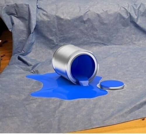 Aquashield Wateproof dust Sheet Drop Cloth 3.2m x 2.7m Cloth Paint Cover Sheets for Furniture, Floor, Staircase, Corridors, Reusable & Washable (1)