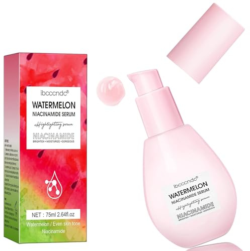 ieron Seren Watermelon Glow Niacinamid Feuchtigkeitsspendendes, leichtes Gesichtsserum und flüssiger Grundierungs-Highlighter