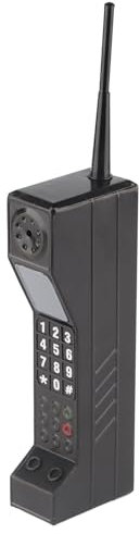 Gsycle Faux Téléphone, Ornement De Téléphone Vintage, Modèle De Téléphone Rétro, Téléphone en Brique à L'ancienne, Accessoire Photographique pour la Décoration de la Maison, du Salon(Noir)
