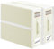 TAHAVICE Bettwäsche Organizer, 2 Stück Bettwäsche Aufbewahrung für Bettlaken mit Fenster und Reißverschluss, Faltbar Decken Organizer für King und Queen Bettwäsche(Beige)