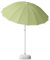 NRNQMTFZ Sombrilla de Jardín Ø180 cm Parasol Excéntrico con Techo Inclinable Manivela 16 Costillas de Metal,protección UV,paraguas de mercado impermeable(Light green)