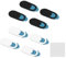 8 Pièces Cache Webcam Slide Ordinateur Cover, 0.6mm Cache de Caméra Web Ultra Fin avec Tissu Gris, Webcam Cover Autocollant Coulissant pour Votre Intimité & Sécurité