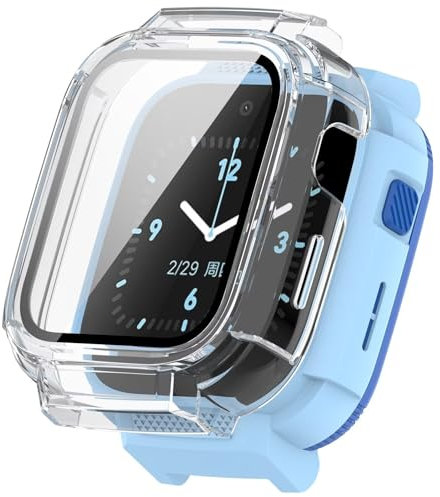 FTRONGRT Hülle Kompatibel mit Mibro T6C, PC + Gehärteter Bildschirmfolie, Stoßfest, All-Inclusive-Schutzhülle Kompatibel mit Mibro T6C Smartwatch.Transparent