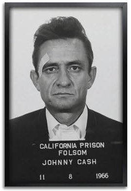 Zamgg Johnny Cash Poster, Wandkunst, Dekor, Leinwandposter und Drucke für Zimmer, ästhetisch, 30 x 45 cm, ungerahmter Stil