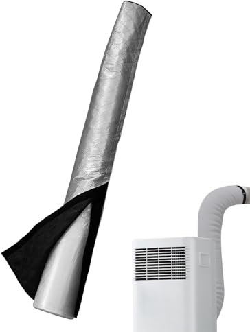 Housse De Protection Pour Tuyau De Climatisation | Protection Pour Tuyau Climatiseur | Isolée Anti-poussière Housse Universelle Pour Climatiseur Mobile Tuyaux D'échappement 5'' Et 6'' Diamètre