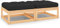 LAPOOH Gartenhocker mit Kissen, Hocker Outdoor, Gartenmöbel, Sitzhocker, Beistelltisch Outdoor, Blumenhocker, Pflanzen Hocker, 2 STK. Massivholz Kiefer