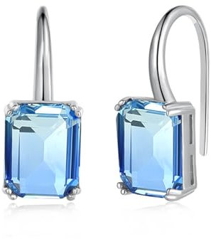 Silver Earrings for Women, Hypoallergenic Blue Drop Earrings Blue Earrings for Women, Silver Earring Mothers Day Gifts for Mum Her Girls