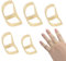 HENGBIRD 5 Stück Fingerschiene Wasserdicht Fingerschutz Finger Schiene Finger Trigger Ovale Fingerschienen Finger Splint Fingerglätter für Arthritis Fingergelenkschutz Schlegelfinge (6,7,8,9,10)
