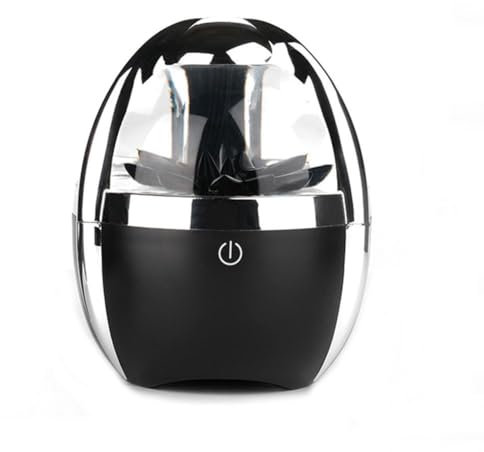 Enceinte Bluetooth magnétique en forme de goutte de baleine - Design intelligent - Panoramique à 360 degrés - Noir