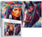 Jeune femme amérindienne et un cheval – Puzzle de 1000 pièces pour adultes – Puzzles colorés à faire soi-même pour décoration de la maison, cadeaux, puzzle familial, parfait pour les soirées de jeu,
