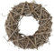 ReWu DIY-Deko Kranz Naturmaterial Dekokranz Tischkranz Advendskranz Weidenkranz Naturkranz Türkranz Wanddeko Holzkranz zum selbergestalten 30 x 30 x 8 cm