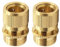 Hydrogarden Lot de 2 raccords rapides filetés extérieurs 3/4 en laiton pour arrosage de jardin