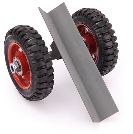 Heavy Duty Panel Dolly with V-Section 300kg Capacity Triangle Design Solid Rubber Wheels Mover Trolley for Sheet Material, Glass, Plywood, Doors & Plasterboard