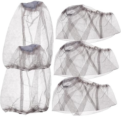 JOINPAYA 5Pièces Chapeau Moustiques avec Moustiquaire Protection Complète pour Camping Portable Design Unisexe pour Activités Extérieur