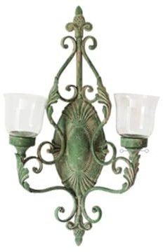 XPSHP25112 Candle Holder Plate Retro Wrought Iron Wall-mounted Candle Holder Creative Garden Courtyard Decoration Candlestick for room decor