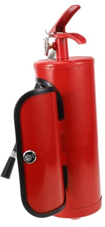 NIYANGLE Portabottiglie Estintore Design Rosso Plastica Porta Vino Resistente e Creativo per Bar e Casa Organizer Bottiglie Whisky Portatile per Regalo Vigili del Servizio Antincendio