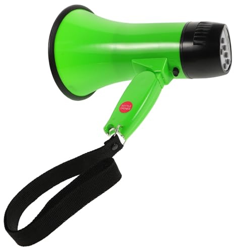 Handmegafon 25W mit 240s Aufnahme für Outdoor Events und Sicherheit | ABS Grün, für Demonstrationen und Veranstaltungen, Tragbar, für Straßenverkauf, Klare Ansprache