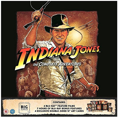Indiana Jones: The Complete Adventures Blu-ray BIG SLEEVE EDITION. Includes 4 Exclusive Double-sided 12 Arts cards and MORE!!! Region FREE!
