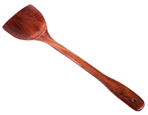 Larga mango de madera pala de arroz arroz espátula Turner Scoop herramienta de cocina non-bâton mano wok herramienta