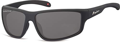 Montana Eyewear Unisex SP313 Sonnenbrille, Schwarz, 63