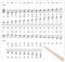 Notenaufkleber für Klavier Keyboard Piano mit 49, 61, 76, 88 Tasten - Schwarz - Deutsche Anleitung & Montagehilfe - Transparente Aufkleber Sticker für Anfänger Musikschüler