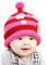DOTBUY Warme Baby Mütze Kleinkind Kinder Hüte Junge Mädchen Gestrickte Häkeln Beanie Winter Slouch Beanie Kinder Unisex Gefüttert Strickmütze Wintermütze (Schneemann rot)