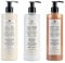 Prija Wellness Set aus Feuchtigkeitscreme für Hände und Körper, Cremigem Noce-Verde-Balsam und Vitalisierendem Ginseng Duschgel - 3 Flaschen à 380 ml mit Pumpspender