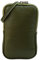 SH Leder Damen Echtleder Handytasche Umhängetasche Geldbörse Multifunktion Beutel Mini Bote Abnehmbar Verstellbar Schultergurt Handy bis 6,8 Zoll 11x18cm Jana G269 (Oliv Grün)