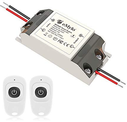 Smart Wifi RF Switch Drahtloses Relaismodul eMylo Fernbedienung Lichtschalter 1 Kanal 12V Home Automation Outlet Timer 433Mhz 5V-36V Unterstützung Alexa/Google Home Über Iphone Android
