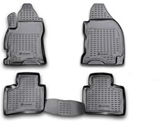 Element 3D Gummimatten Set passend für Ford Mondeo | Mk3 III | 2000-2007 | 100% passgenaue Auto Fußmatten, robuste Universal Fußmatte Auto