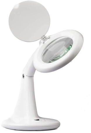 Prym 610 384 LED Magnifying Glass with lamp/Base x 1, White, One Size