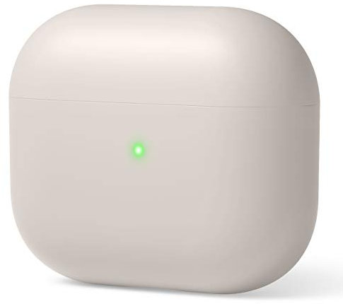 elago Liquid Hybrid Hülle Kompatibel mit AirPods 3 Case Cover - Dreischichtiger Strukturschutz, Voller Schutz, LED Sichtbar, Hochwertiges Silikon Schutzhülle (Taupe)