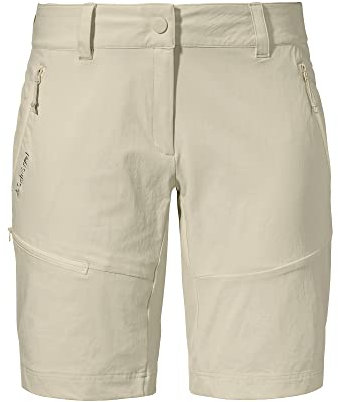 Schöffel Damen Shorts Toblach2, leichte und kühlende kurze Wanderhose mit elastischem Stoff, vielseitige Outdoor Hose mit optimaler Passform und praktischen Taschen, humus, 44