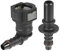 X AUTOHAUX 9.49mm SAE à 8mm 90 Degré Carburant Tuyau Rapide Libération Connecteur 2pcs