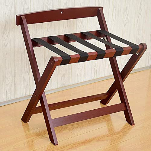 MERTNK Étagère de Rangement Porte-Bagages D'Hôtel Portable Durable, Porte-Bagages D'Hôtel Peu Encombrant, Porte-Bagages D'Hôtel, Porte-Bagages Pliants Du Sol Au Plafond/Brown